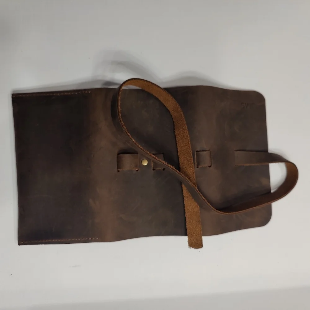 Springbok Vintage Leather Pouch with strap